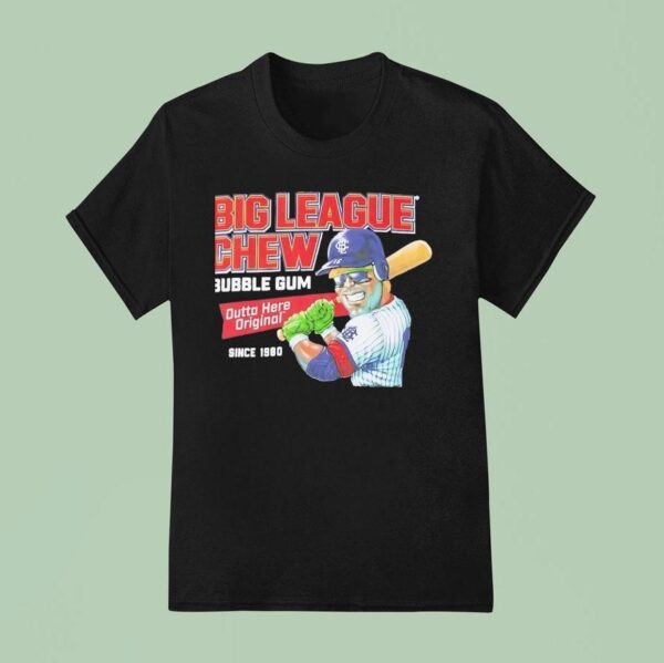 Big League Chew Bubble Gum Outta Here Original Baseball Since T Shirt
