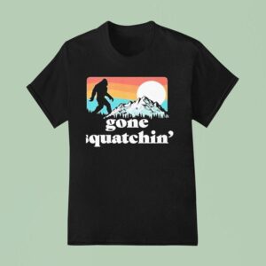Bigfoot Gone Squatchin Vintage T Shirt
