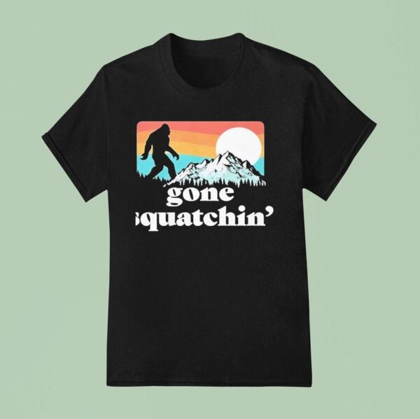 Bigfoot Gone Squatchin Vintage T Shirt