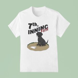 Black Lab Th Inning Fetch Baseball T Shirt