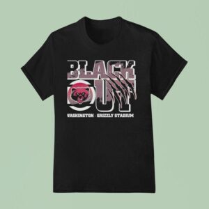 Blackout Washington Grizzly Stadium Logo T Shirt