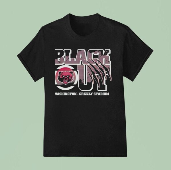 Blackout Washington Grizzly Stadium Logo T Shirt
