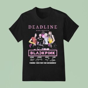 Blackpink Deadline World Tour Thank You For The Memories Signatures T Shirt