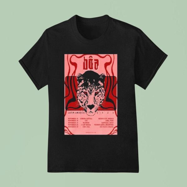 Boa Latin America Tour Dates Leopard T Shirt