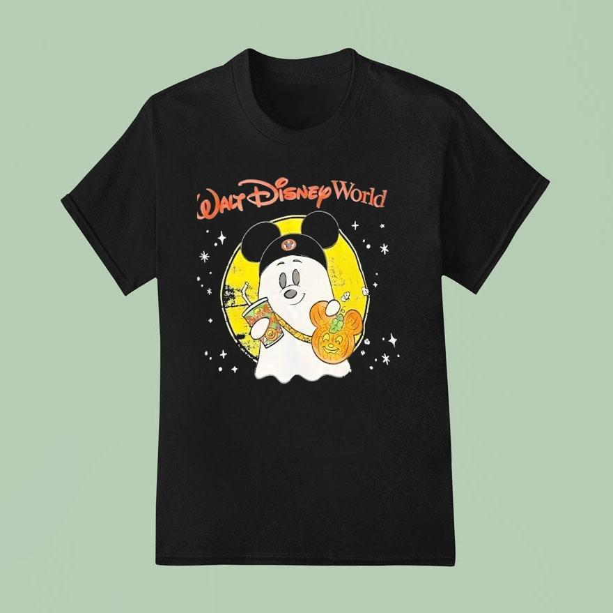 Boo Mickey Mouse Walt Disney World Halloween T Shirt