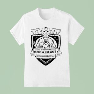 Books Of Horror Presents Books And Brews T Shirt
