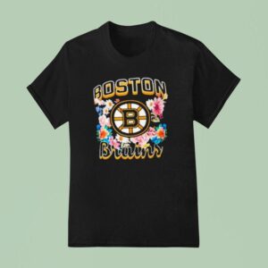 Boston Bruins Floral Bloom T Shirt