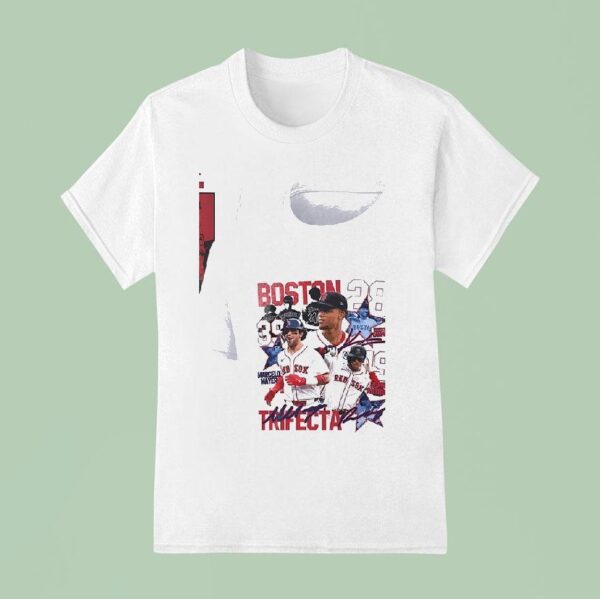 Boston Red Sox Marcelo Mayer Roman Anthony Trifecta Beware Of Dogs Signature T Shirt