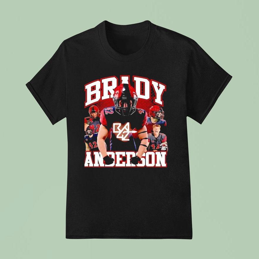 Brady Anderson San Diego State Aztecs Football T Shirt