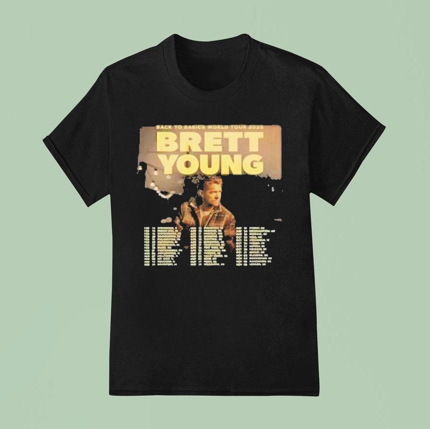 Brett Young Back To Basics World Tour Dates T Shirt