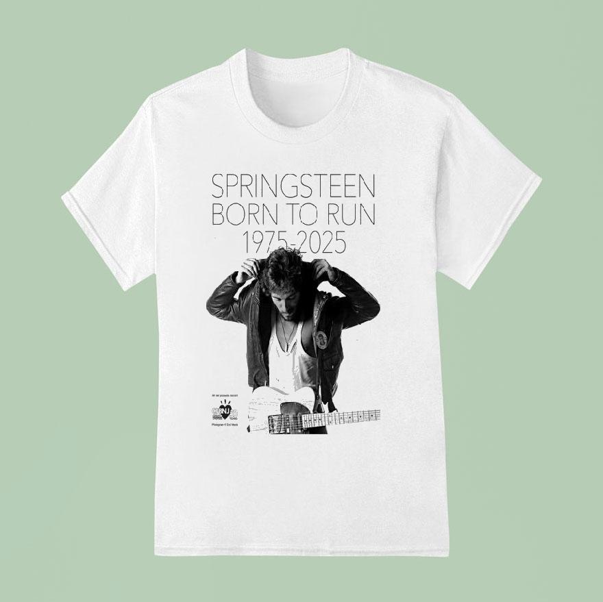 Bruce Springsn Th Anniversary Born To Run T Shirt