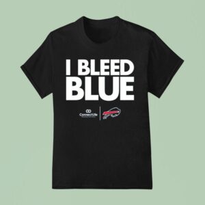 Buffalo Bills I Bleed Blue Connect Life T Shirt