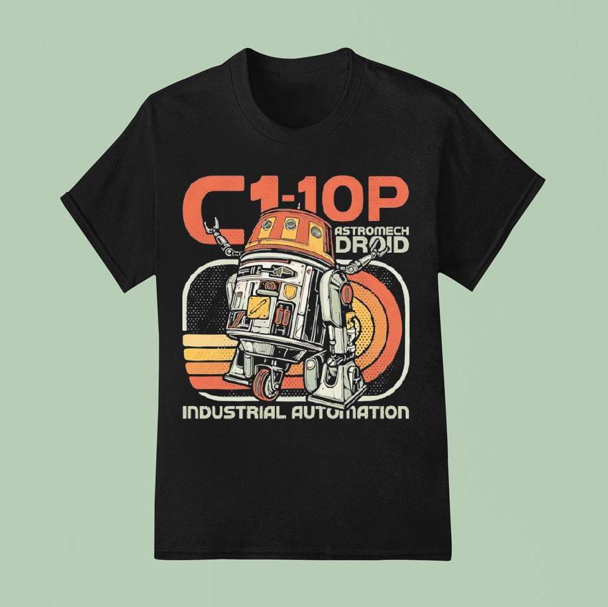 C P Astromech Droid Industrial Automation T Shirt