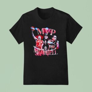 Caitlin Clark Wearing Kelsey Mitchell For Mvp T Shirt