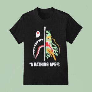 Camo Shark A Bathing Ape T Shirt