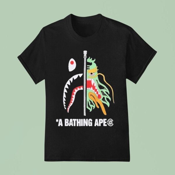 Camo Shark A Bathing Ape T Shirt