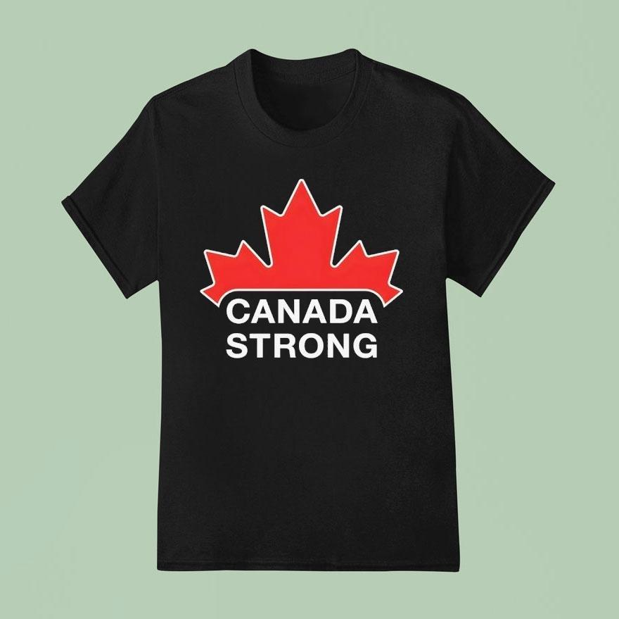 Canada Strong Maple Leaf T Shirt