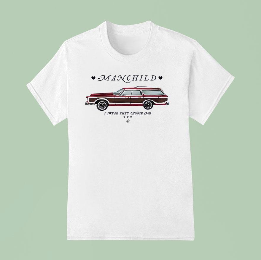Car Manchild I Swear They Choose Me T Shirt