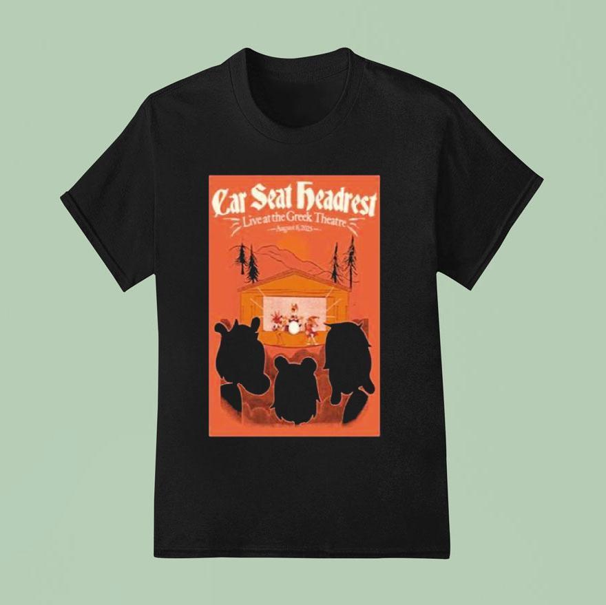 Car Seat Headrest Greek Theatre August Los Angeles Ca Tour T Shirt