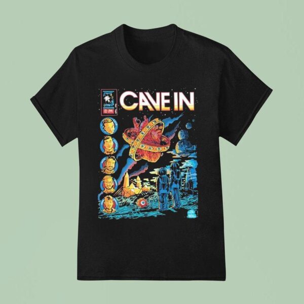 Cave In Beyond The Pendulum By Kristin And Brian Walsby T Shirt