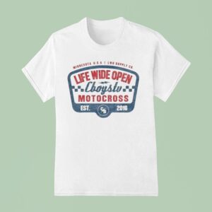 Cboystv Life Wide Open Motocross Race Day Minnesota Usa Est T Shirt