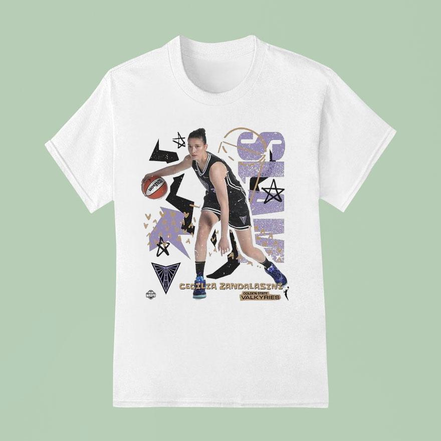 Cecilia Zandalasini Slam Golden State Valkyries Wnbpa T Shirt
