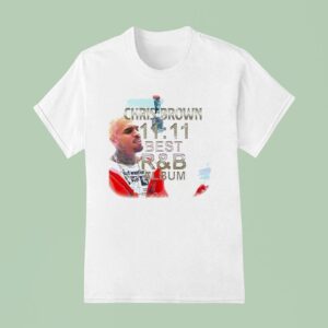 Chris Brown Best Rb Album Gold Glitter Typography T Shirt