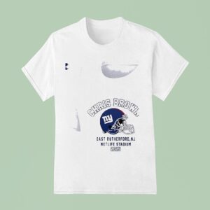 Chris Brown Breezy Bowl Xx Tour New York Giants Helme T Shirt