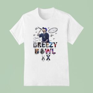 Chris Brown Breezy Bowl Xx Tour Signature T Shirt