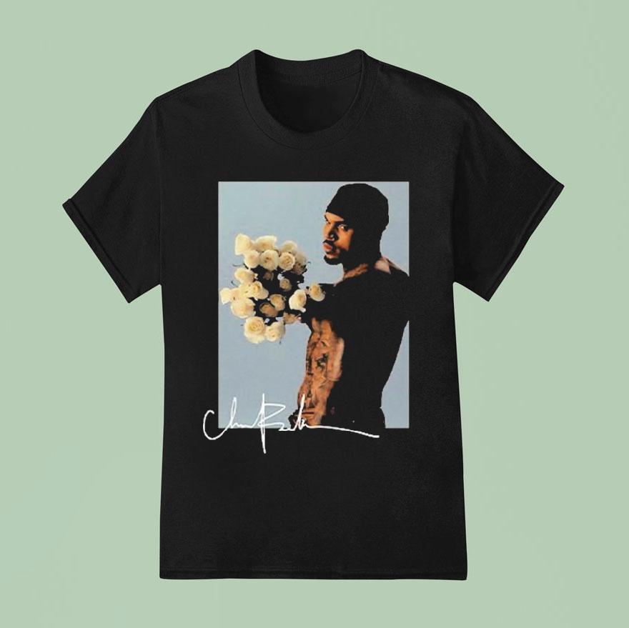Chris Brown Flower T Shirt