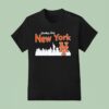 City Skyline Greatings From New York Mets T Shirt