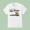 City Skyline Greatings From San Diego Padres T Shirt