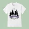 City Skyline Northwestern Wildcats Football Helmet T Shirt