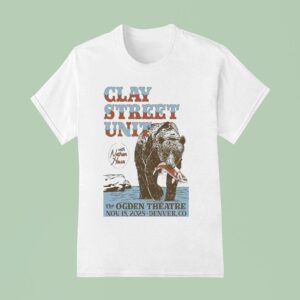 Clay Street Unit The Ogden Theatre November Denver Co Tour T Shirt