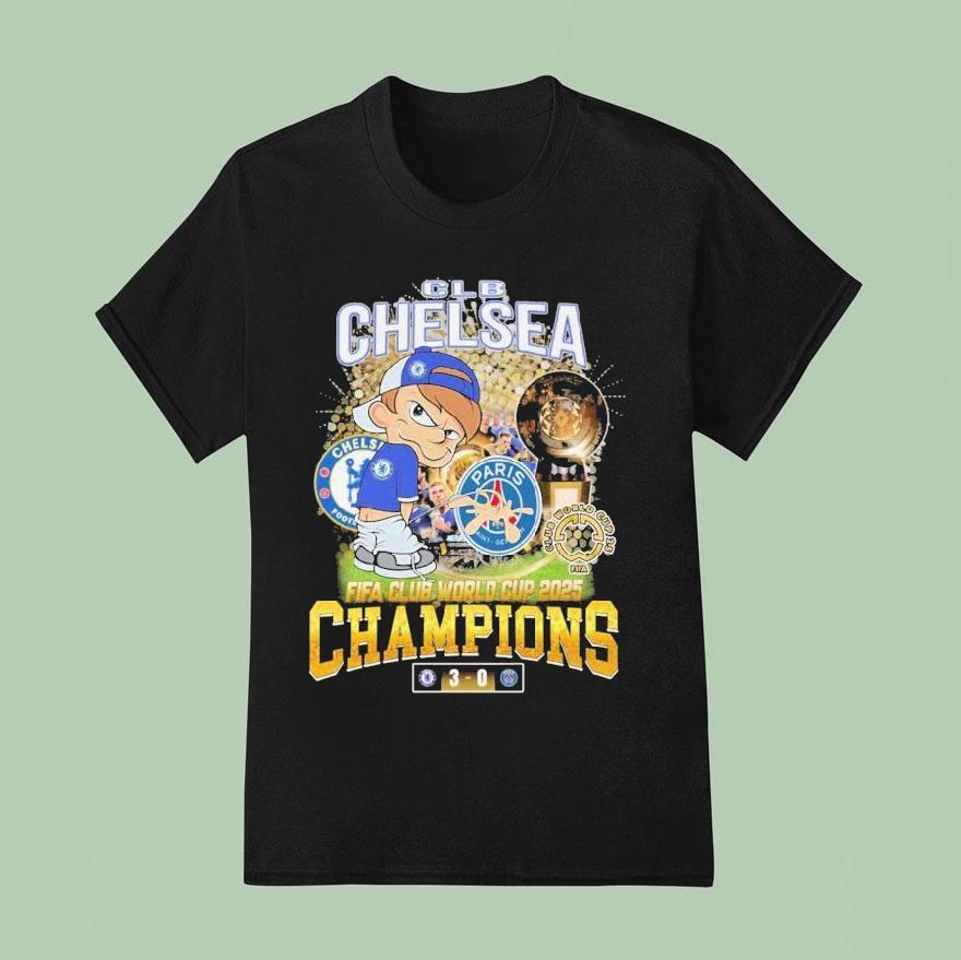 Clb Chelsea Fifa Club World Cup Champion Pee Psg Trophy T Shirt