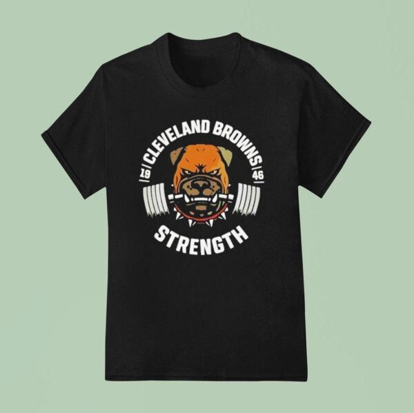 Cleveland Browns Strength Dog Gym T Shirt