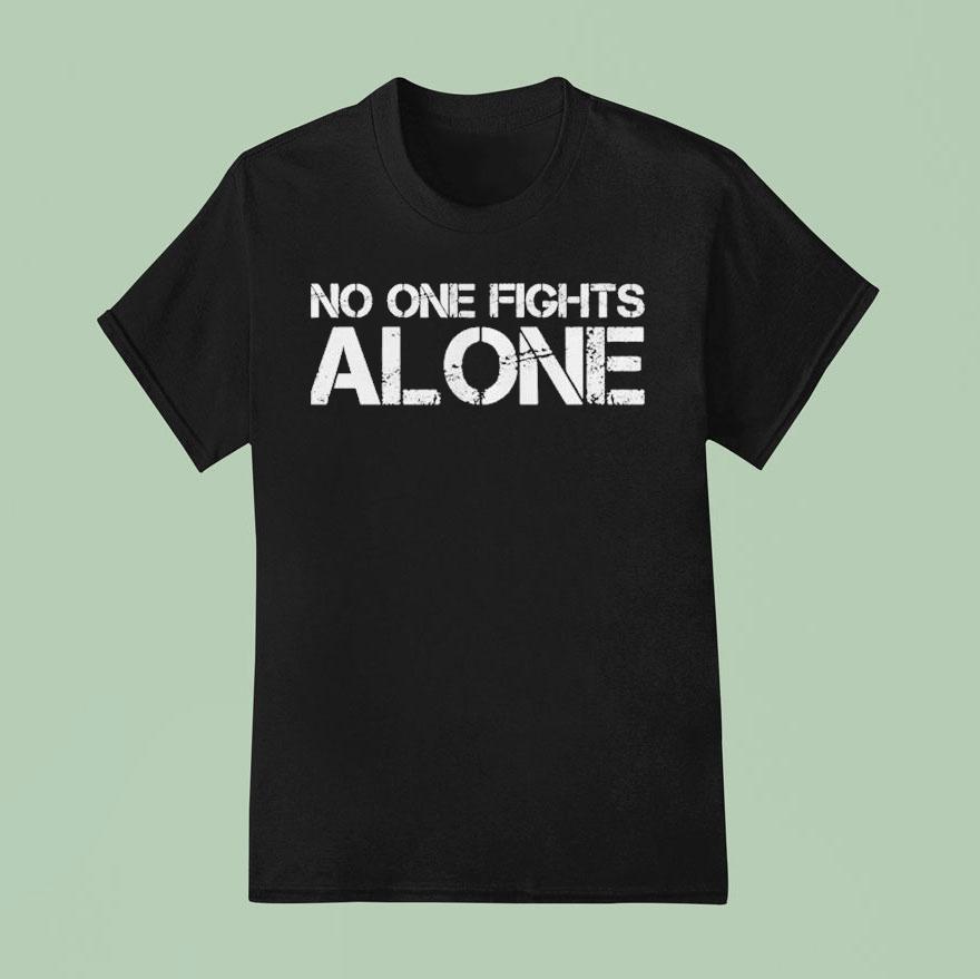 Code Blue Cam No One Fights Alone T Shirt