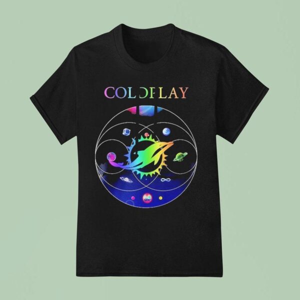 Coldplay X Miami Dolphins Tour T Shirt