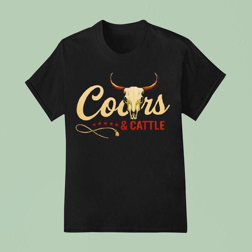 Coor And Cattles Rodeo Western Cowboy T Shirt