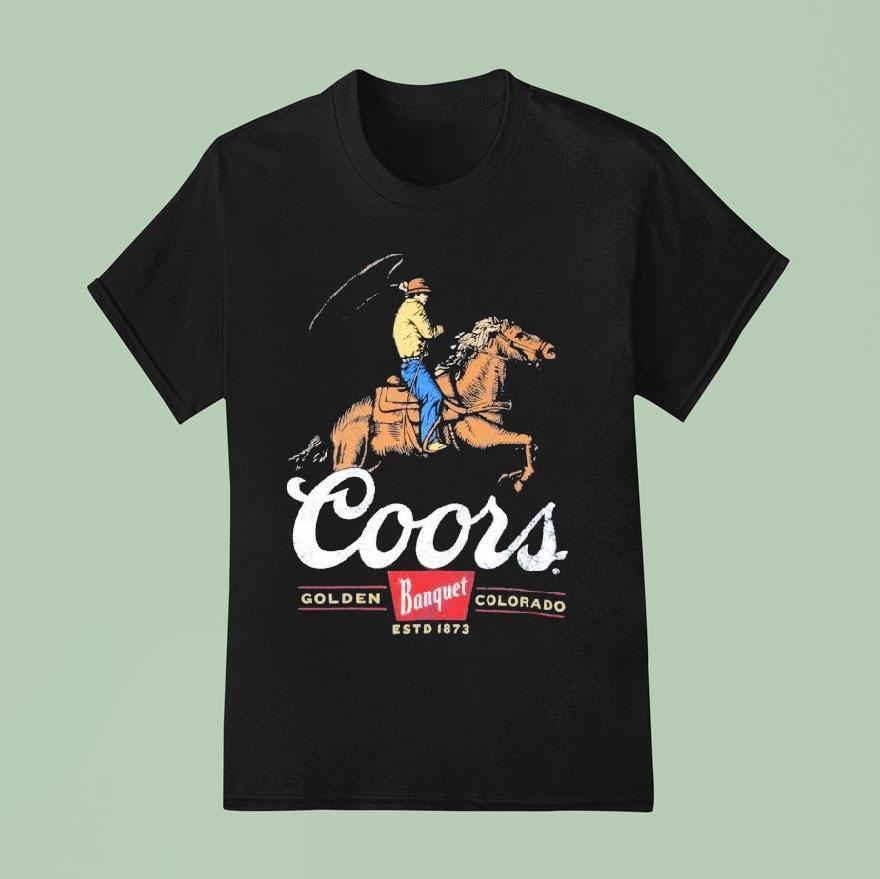 Coors Banquet Rodeo Cowboy Est T Shirt