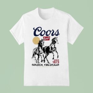 Coors Golden Colorado Horses Since Banque T Shirt