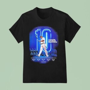 Corey Seager Texas Rangers Ten Years Of Mlb Service Major League Baseball September T Shirt
