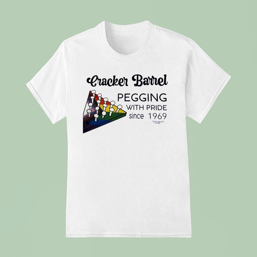 Cracker Barrel Pegging With Pride Since T Shirt