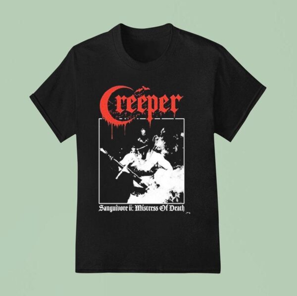 Creeper Sanguivore Mistress Of Death T Shirt