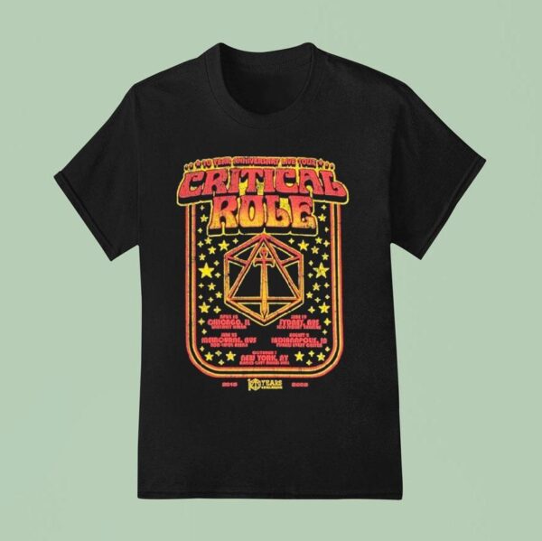 Critical Role Year Anniversary Live Tour T Shirt