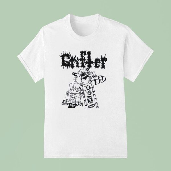Crust Punk Calvin And Hobbes T Shirt
