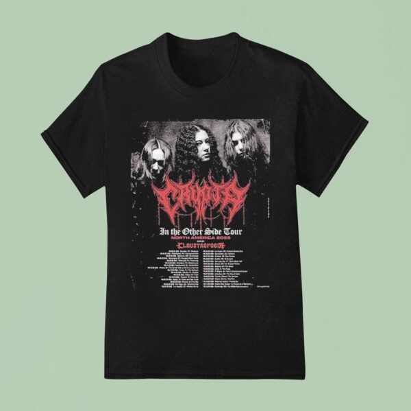 Crypta At North America In The Other Side Tour Dates With Claustrofobia Dark Metal T Shirt