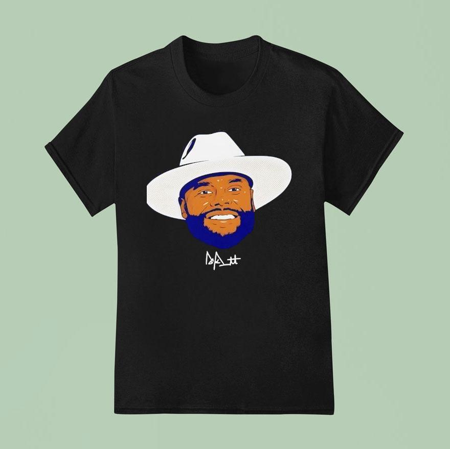 Dak Prescott Big Face Dallas Cowboys Football Signature T Shirt