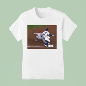 Dansby Swanson Mis Stepped First Base Chicago Cubs T Shirt