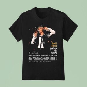 David Bowie Montreux Jazz Festival Album Listening Premieres In The Dark Tour T Shirt